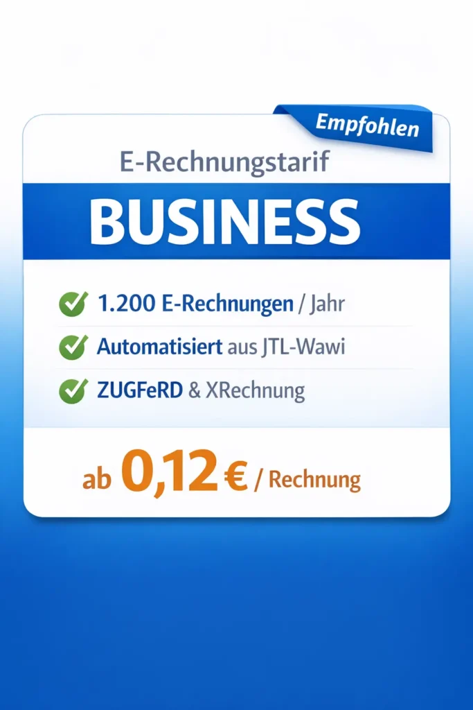 JTL HPHock E-Rechnungstarif Business