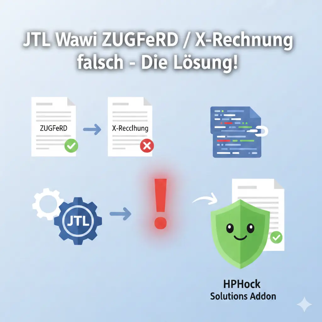 ZUGFeRD Fehler in JTL-Wawi: Schluss mit Schema- und Validierungsfehlern