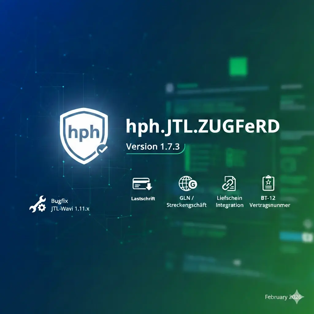 JTL-Wawi E-Rechnung: hph.JTL.ZUGFeRD Update 1.7.3 veröffentlicht