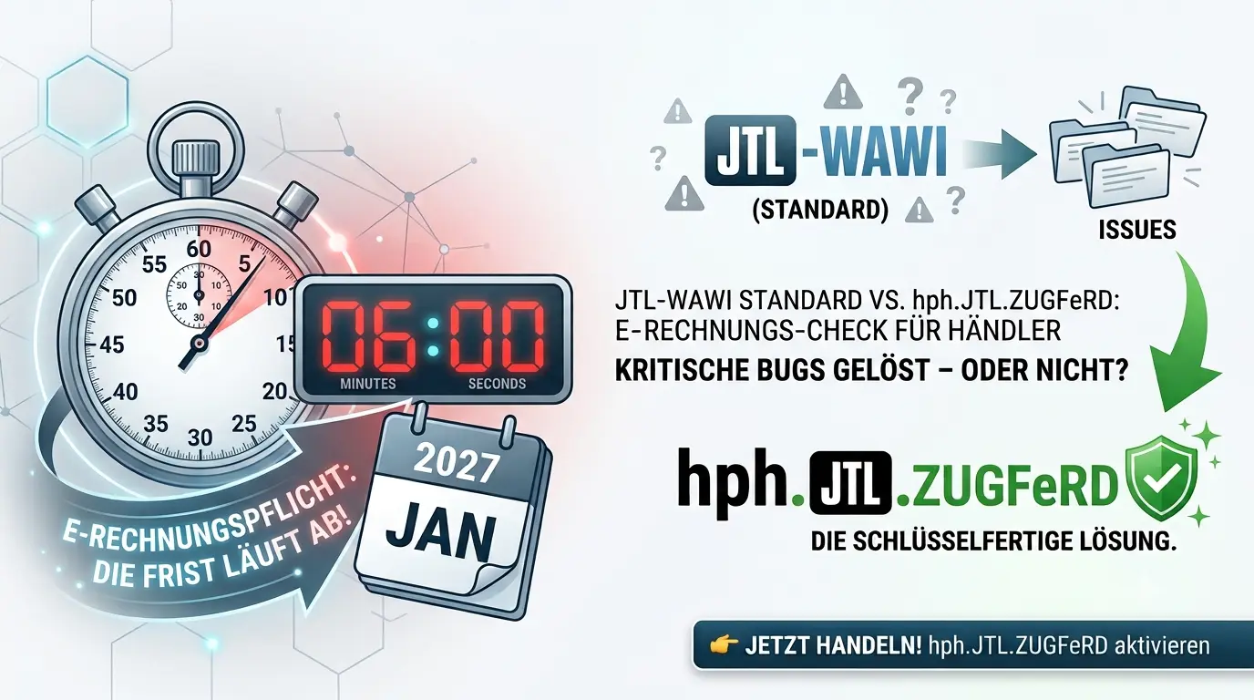 E-Rechnungsfehler mit JTL-Wawi: Sind Ihre Belege wirklich rechtssicher?